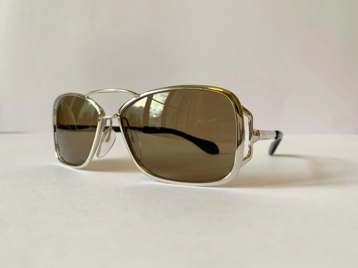 Silhouette 70s oversized sunglasses - 666 silver frames