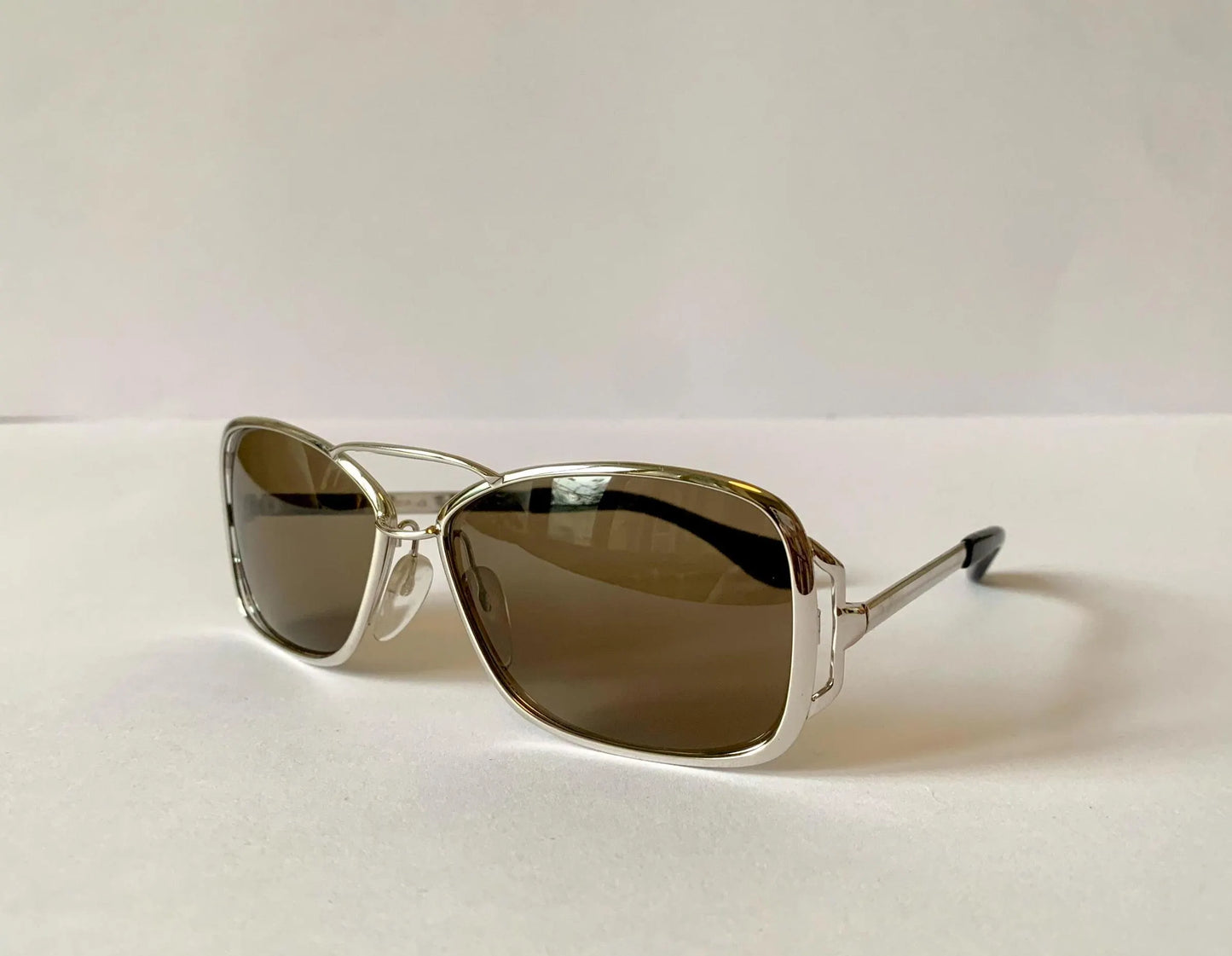 Silhouette 70s oversized sunglasses - 666 silver frames