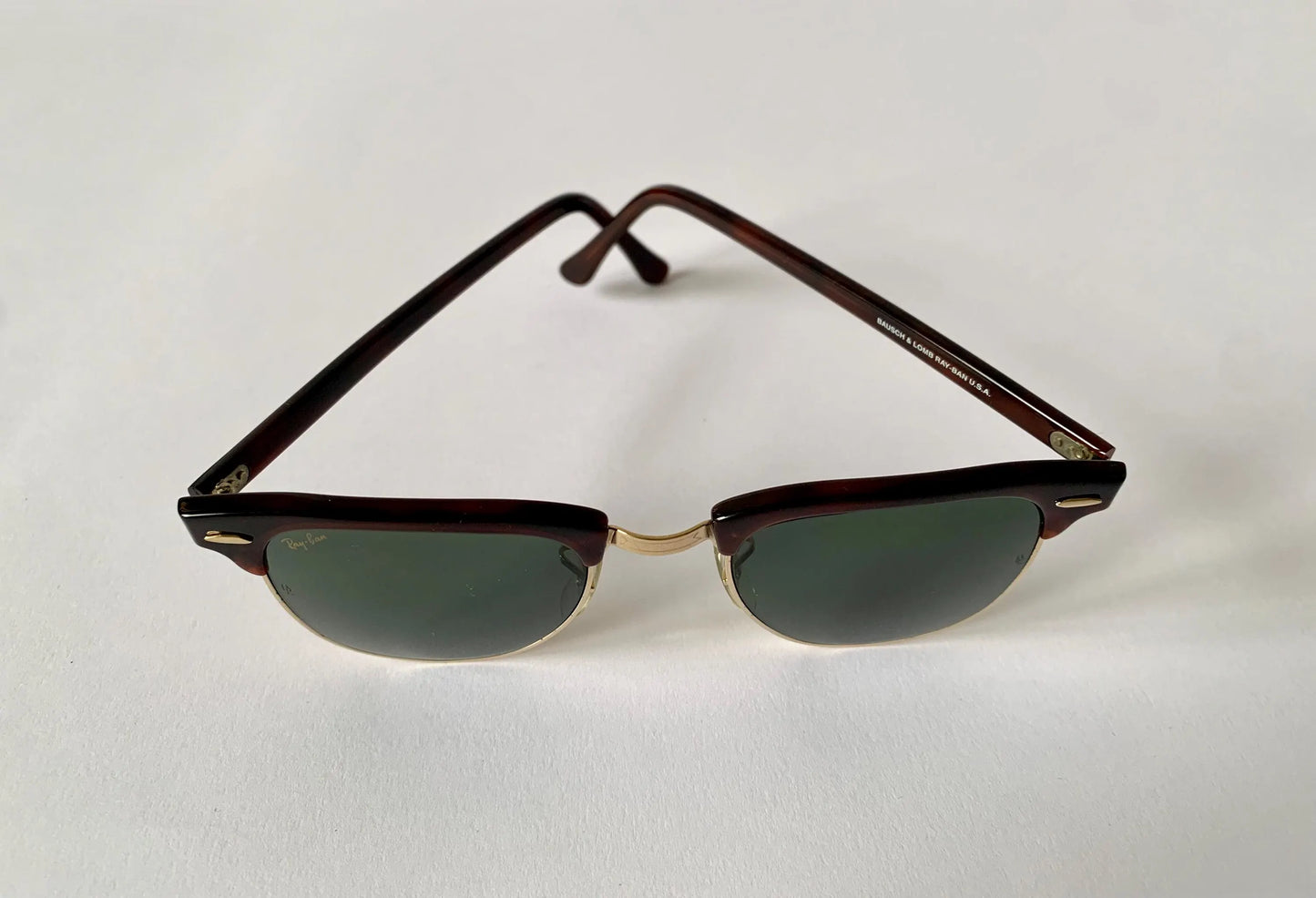 Ray Ban B&L USA vintage sunglasses - W0366 Clubmaster Brown