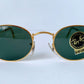 Vintage Ray Ban B&L USA sunglasses - W0976 Classic Oval Gold