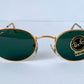 Vintage Ray Ban B&L USA sunglasses - W0976 Classic Oval Gold