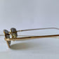 Christian Dior Hanoi vintage sunglasses - golden mirrored lenses with Dior logo charm chain