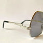 Silhouette 70s XL oversized sunglasses - 833 silver frames