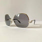 Silhouette 70s XL oversized sunglasses - 833 silver frames