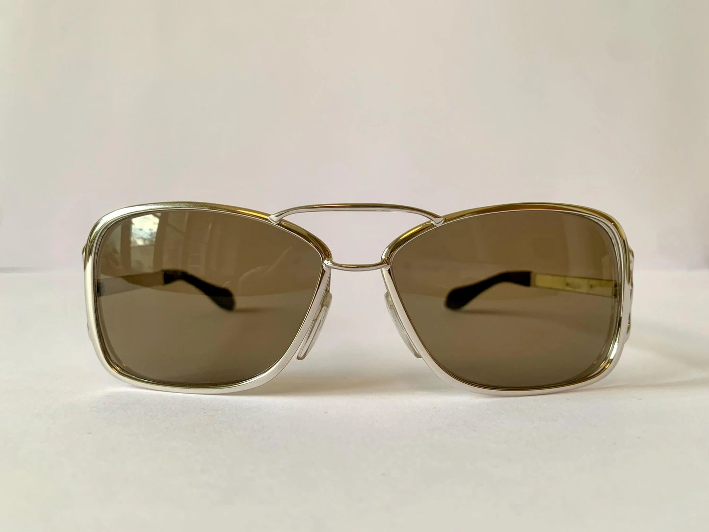 Silhouette 70s oversized sunglasses - 666 silver frames