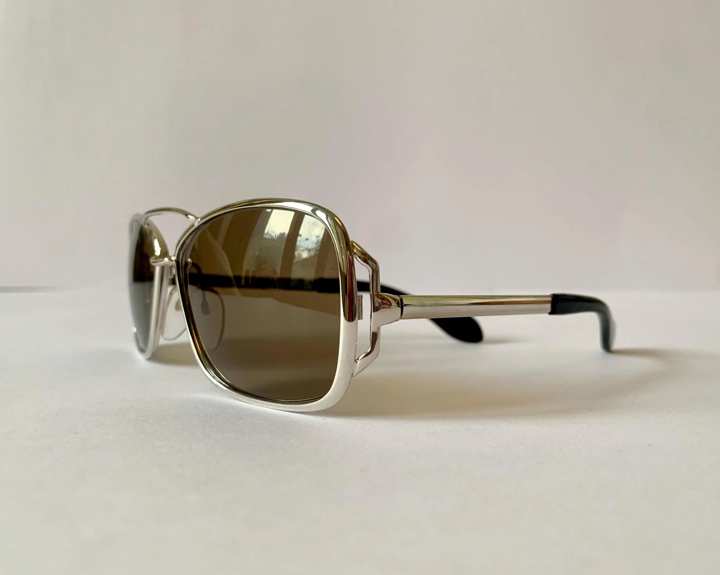 Silhouette 70s oversized sunglasses - 666 silver frames