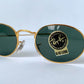 Vintage Ray Ban B&L USA sunglasses - W0976 Classic Oval Gold