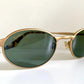 Ray Ban B&L USA vintage sunglasses - W2981 Highstreet brushed gold oval frames