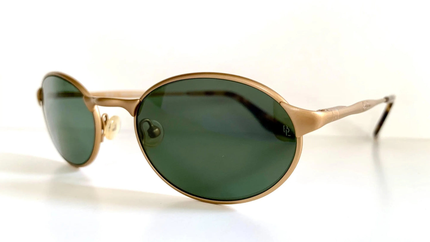Ray Ban B&L USA vintage sunglasses - W2981 Highstreet brushed gold oval frames