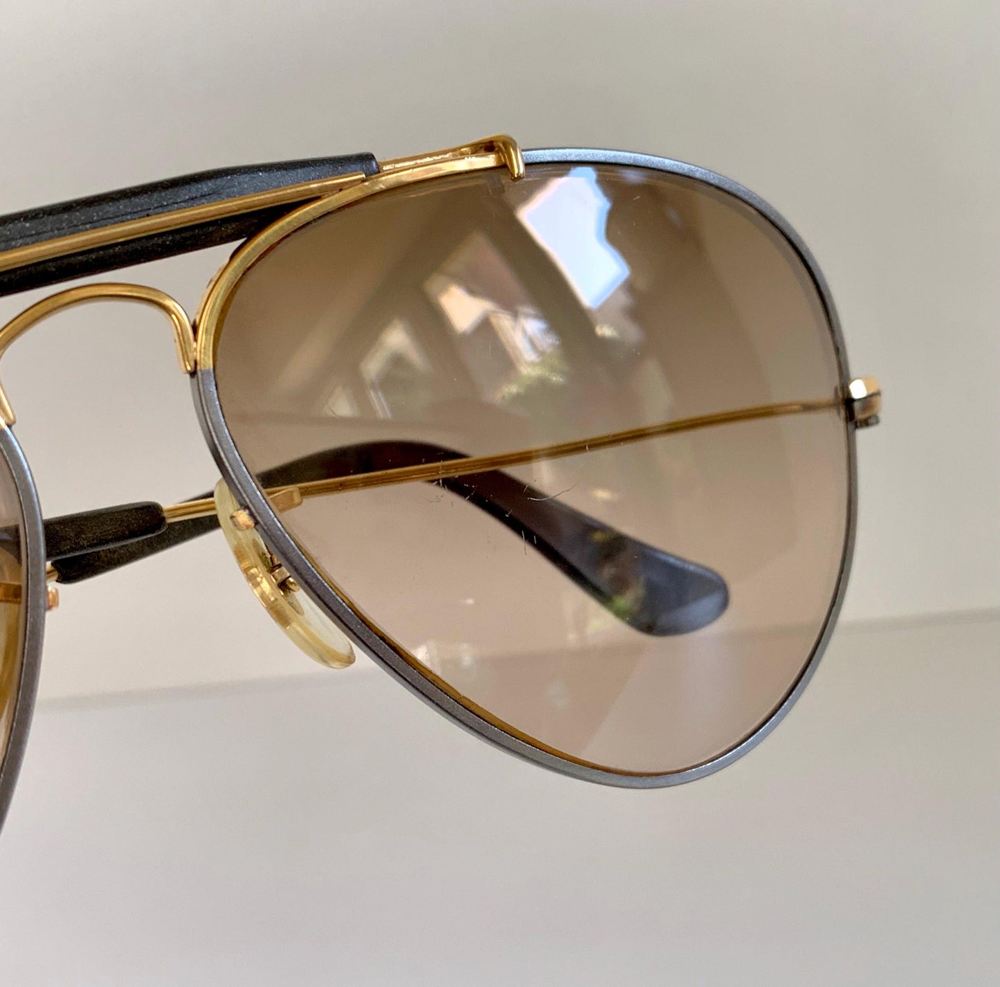 Ray Ban Precious Metals Outdoorsman 58mm B&L vintage sunglasses - 24k and titanium plated frame