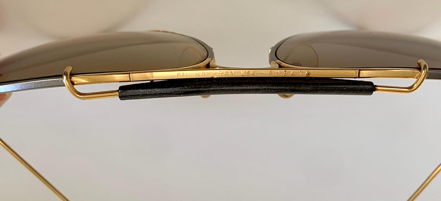 Ray Ban Precious Metals Outdoorsman 58mm B&L vintage sunglasses - 24k and titanium plated frame