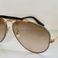 Ray Ban Precious Metals Outdoorsman 58mm B&L vintage sunglasses - 24k and titanium plated frame
