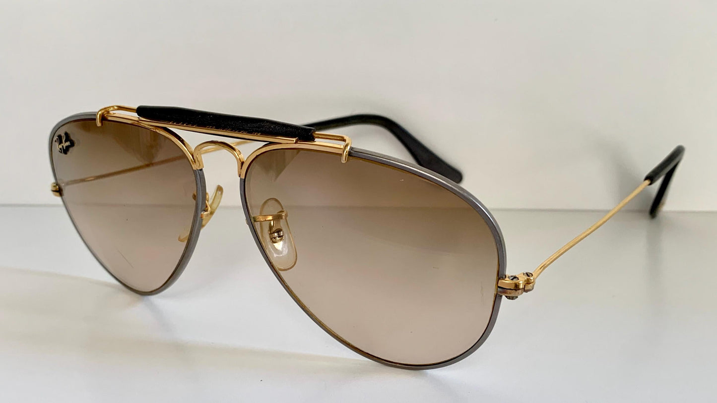 Ray Ban Precious Metals Outdoorsman 58mm B&L vintage sunglasses - 24k and titanium plated frame