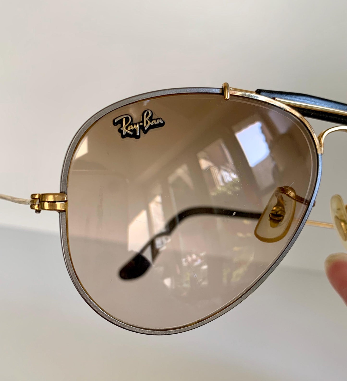 Ray Ban Precious Metals Outdoorsman 58mm B&L vintage sunglasses - 24k and titanium plated frame