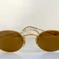 Ray Ban B&L USA - Diamond Hard W1919 90s 24k plated mirrored vintage sunglasses