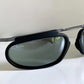 Ray Ban B&L Orbs Square black matte and silver vintage sunglasses