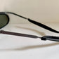 Ray Ban B&L Orbs Square black matte and silver vintage sunglasses