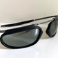 Ray Ban B&L Orbs Square black matte and silver vintage sunglasses