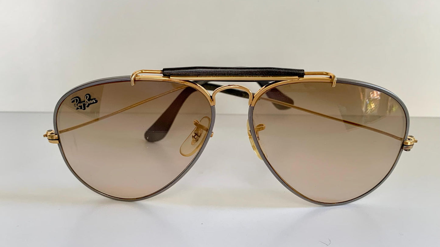 Ray Ban Precious Metals Outdoorsman 58mm B&L vintage sunglasses - 24k and titanium plated frame