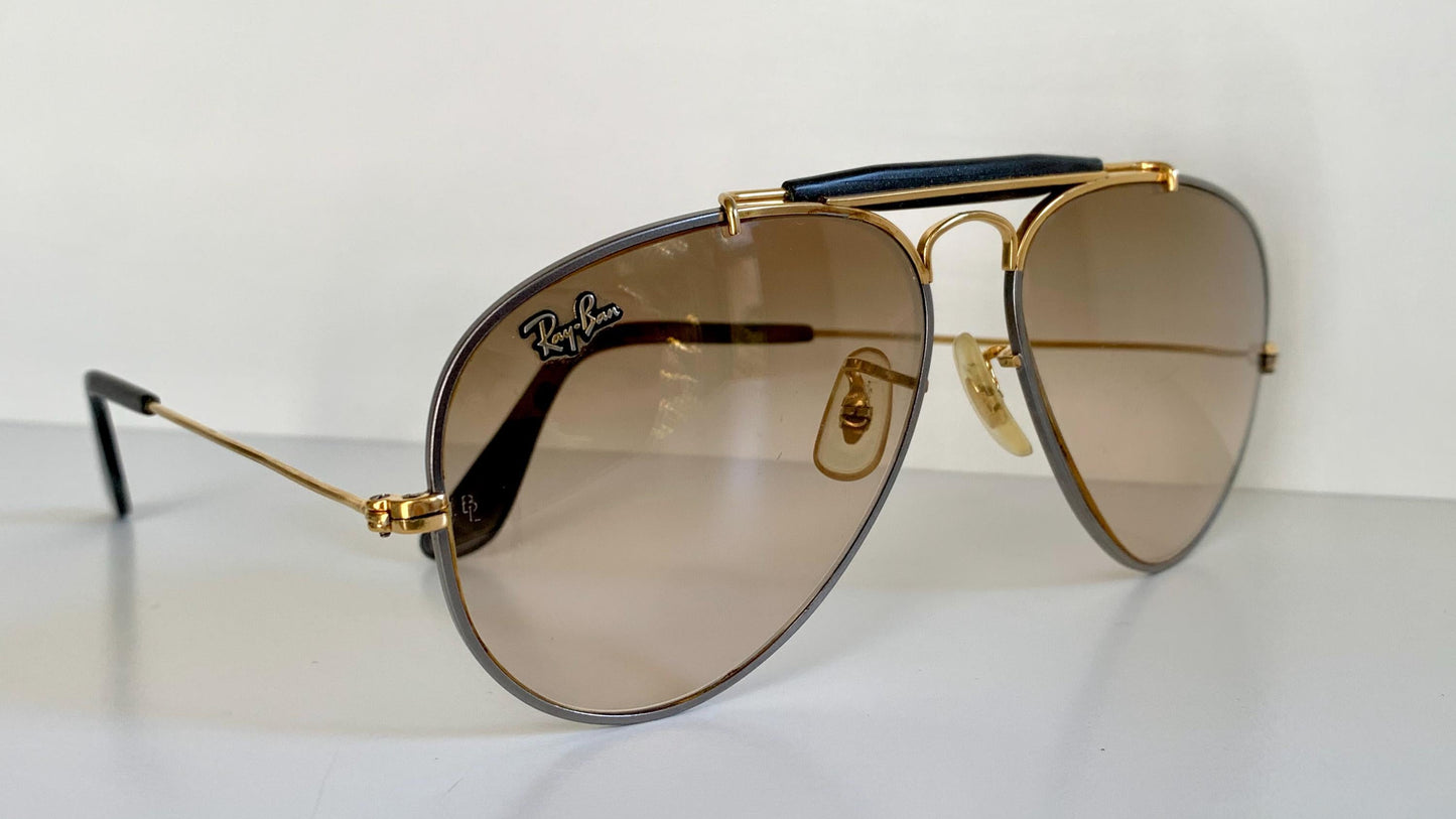 Ray Ban Precious Metals Outdoorsman 58mm B&L vintage sunglasses - 24k and titanium plated frame