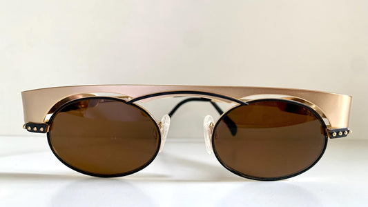 Neostyle holiday vintage sunglasses - 967 gold and black frame