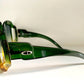 Christian Dior 80s vintage sunglasses - XXL green and yellow frame