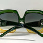 Christian Dior 80s vintage sunglasses - XXL green and yellow frame
