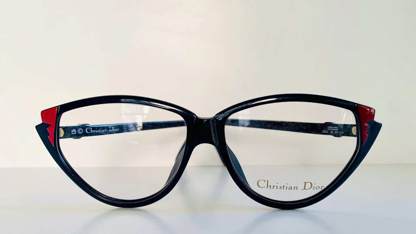 Christian Dior vintage 80s glasses - 2353 cat eye frame