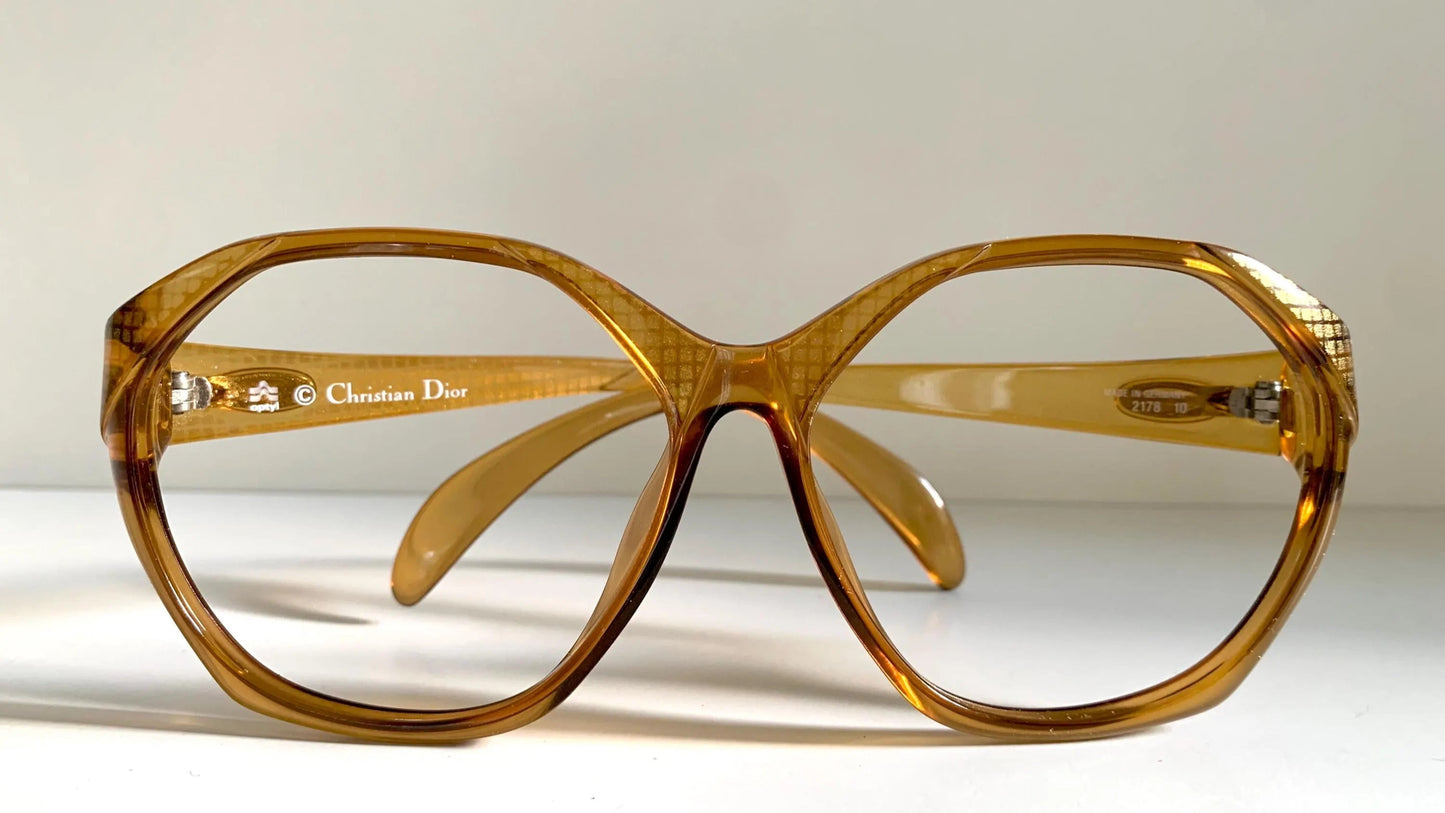 Christian Dior Vintage glasses - 2178 yellow acetate 80s frames