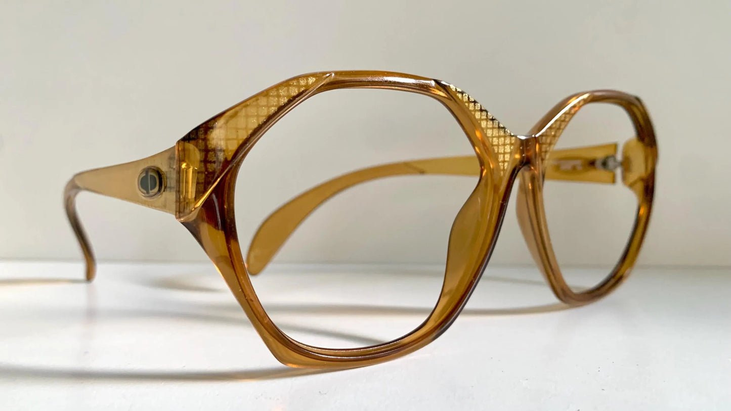 Christian Dior Vintage glasses - 2178 yellow acetate 80s frames