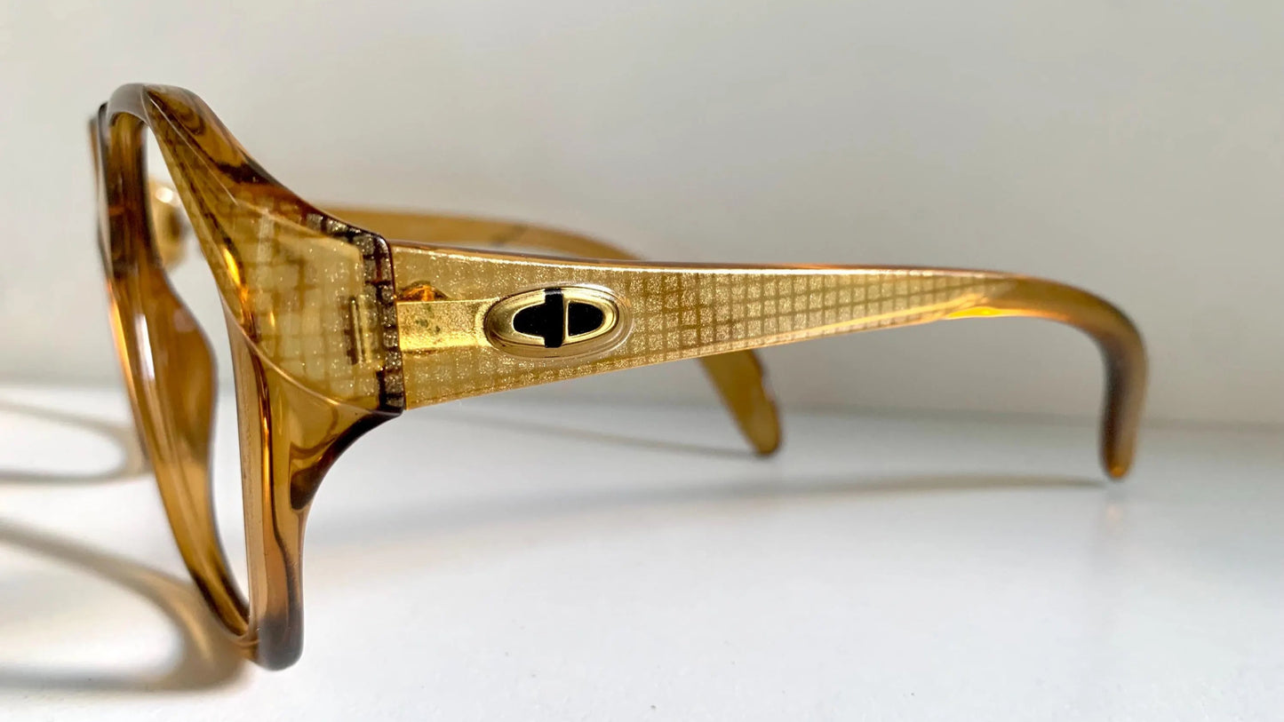 Christian Dior Vintage glasses - 2178 yellow acetate 80s frames