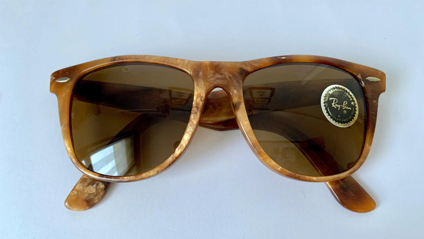 Ray Ban B&L USA vintage sunglasses - Wayfarer II Blonde Frost limited edition