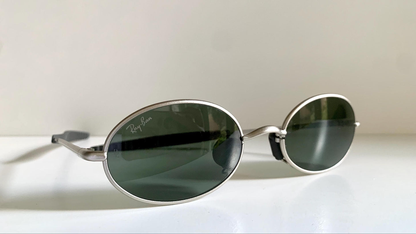 Ray Ban B&L ORBS USA vintage sunglasses - NOS W2389 Orbs silver matte frame