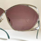 Christian Dior Vintage Sunglasses - 2056 XL silver and green frames