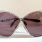 Christian Dior Vintage Sunglasses - 2056 XL silver and green frames