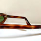 Cat eye 70s vintage sunglasses - Brown acetate frames made in France