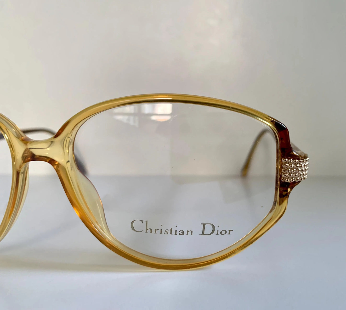 Christian Dior Vintage glasses - 2781 yellow acetate 80s frames