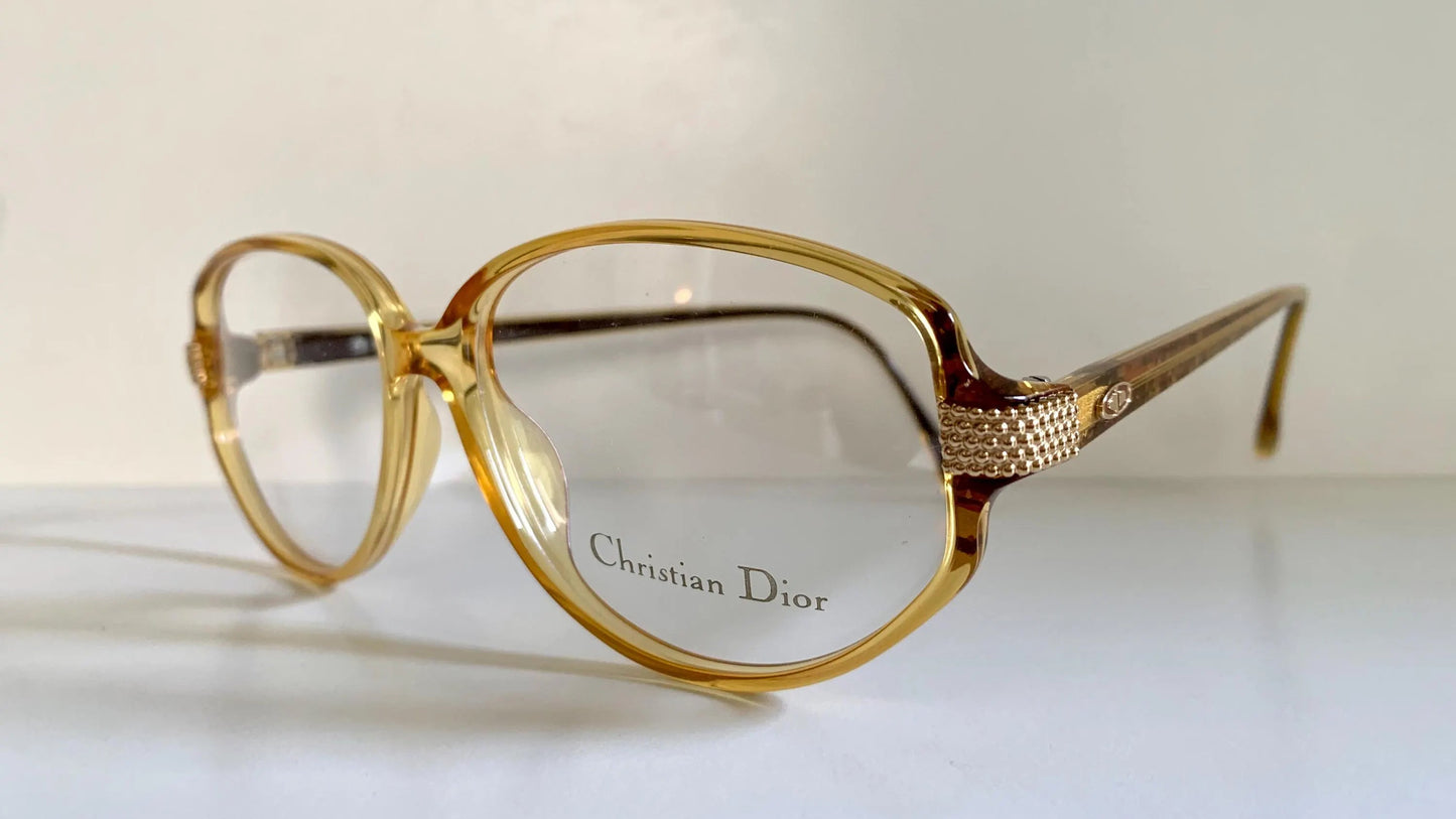 Christian Dior Vintage glasses - 2781 yellow acetate 80s frames