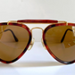 Ray Ban B&L USA vintage sunglasses, 62mm Traditionals W0743 aviators, tortoise shell and gold arista frame