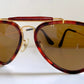 Ray Ban B&L USA vintage sunglasses, 62mm Traditionals W0743 aviators, tortoise shell and gold arista frame