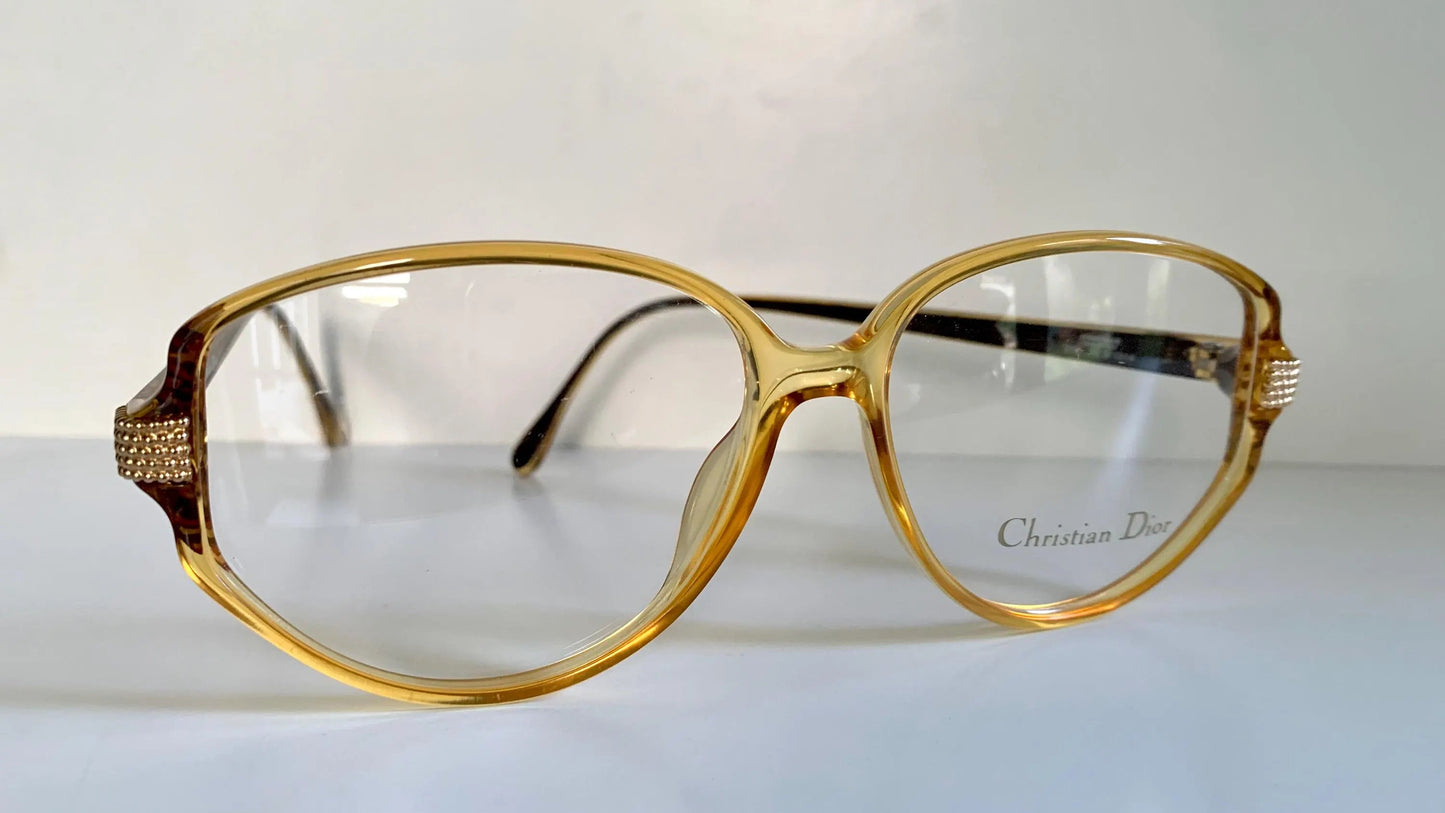 Christian Dior Vintage glasses - 2781 yellow acetate 80s frames