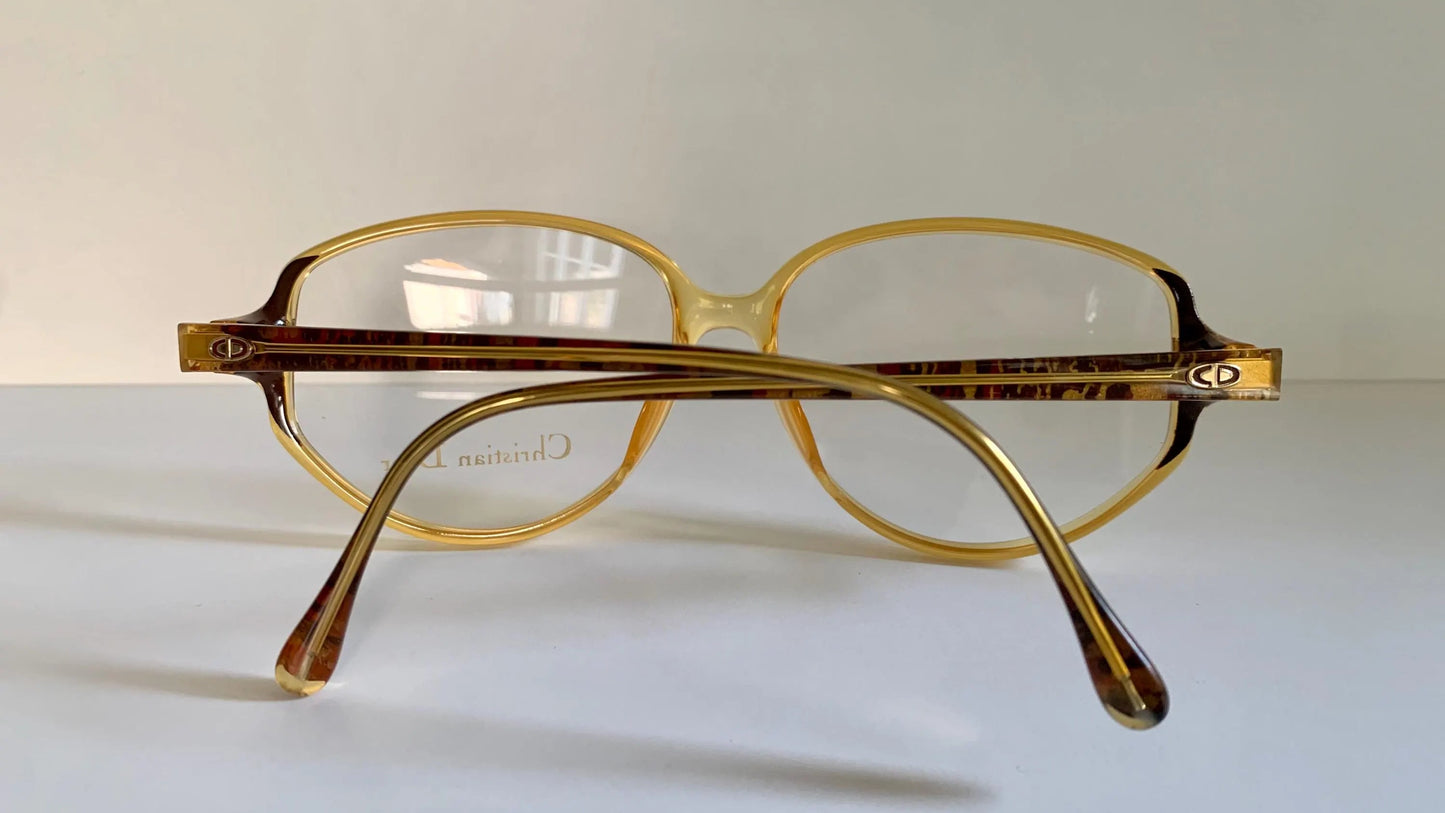 Christian Dior Vintage glasses - 2781 yellow acetate 80s frames