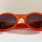 Gucci 90s vintage sunglasses - oval dark orange frame