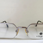 Vogue 80s vintage glasses - silver semi-rimless octogonal frame