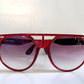 Sunjet by Carrera 80s vintage sunglasses - NOS red XL oversized vintage frames