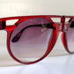 Sunjet by Carrera 80s vintage sunglasses - NOS red XL oversized vintage frames