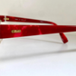 Silhouette 80s vintage glasses - golden and red frames