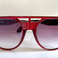 Sunjet by Carrera 80s vintage sunglasses - NOS red XL oversized vintage frames