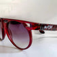 Sunjet by Carrera 80s vintage sunglasses - NOS red XL oversized vintage frames