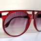 Sunjet by Carrera 80s vintage sunglasses - NOS red XL oversized vintage frames